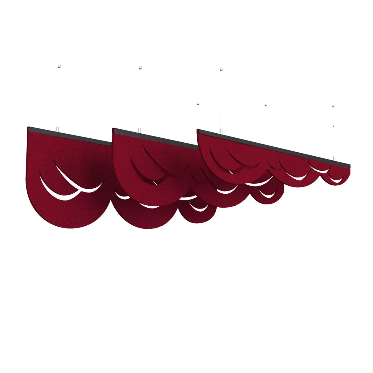 Felt Ceiling Acoustic Baffles - CLOUD colour swatch on white background DecorMania UK